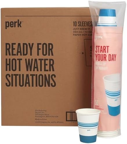 Perk 12 Oz Paper Hot Cups - Image 5