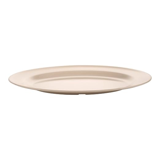 G.E.T. OP-120-S Melamine Oval Serving Platter / Dinner Plate, Sandstone | - Image 3