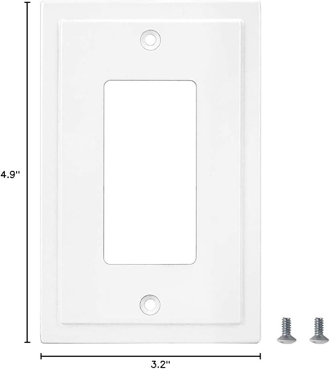 Modern Edge Decorative Wall Plate Switch Plate Outlet Cover, Durable Solid Zinc - Image 7