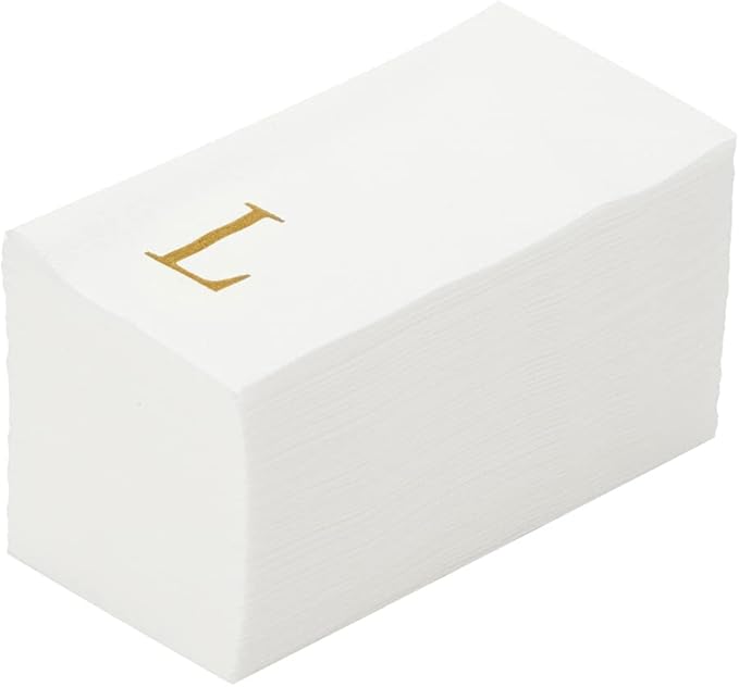 Luxenap 15.8 X 7.9 Inch Linen-Feel Guest Towels, 2000 Lettered Hand Towels by Restaurantware