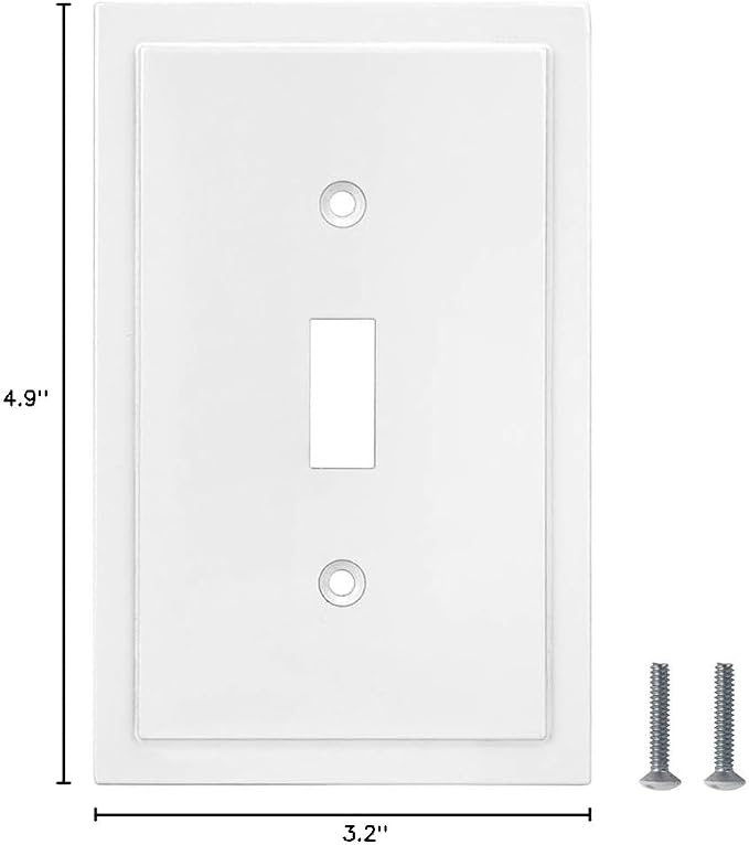Modern Edge Decorative Wall Plate Switch Plate Outlet Cover, Durable Solid Zinc - Image 7