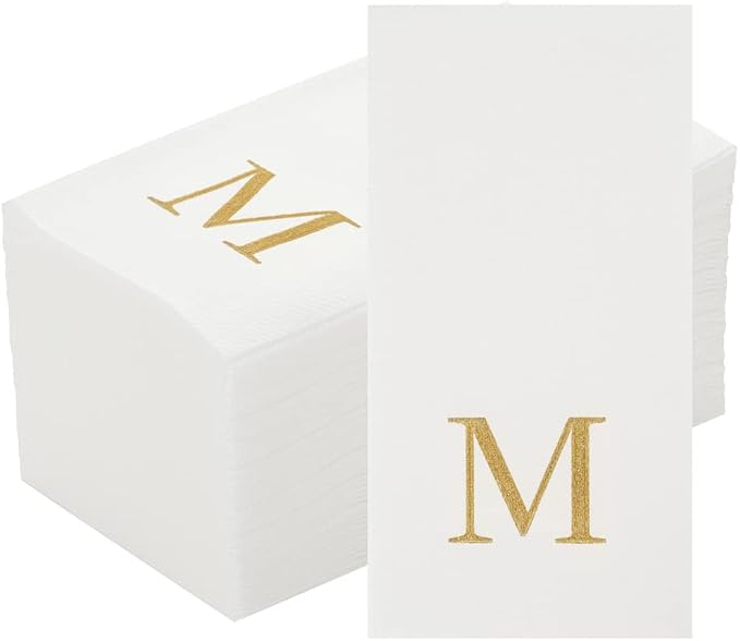Luxenap 15.8 X 7.9 Inch Linen-Feel Guest Towels, 2000 Lettered Hand Towels - Image 2