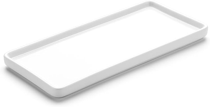 Gurygo 10" Ceramic Vanity Tray for Bathroom Counter by FocusonHomeKitchen