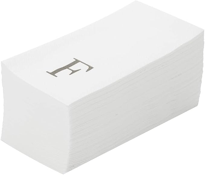 Luxenap 15.8 X 7.9 Inch Linen-Feel Guest Towels, 2000 Lettered Hand Towels by Restaurantware