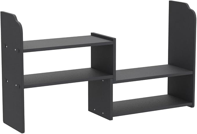 YGYQZ Adjustable Desktop Shelf Organizer, 3-Tier Expandable Desk Shelf - Image 4
