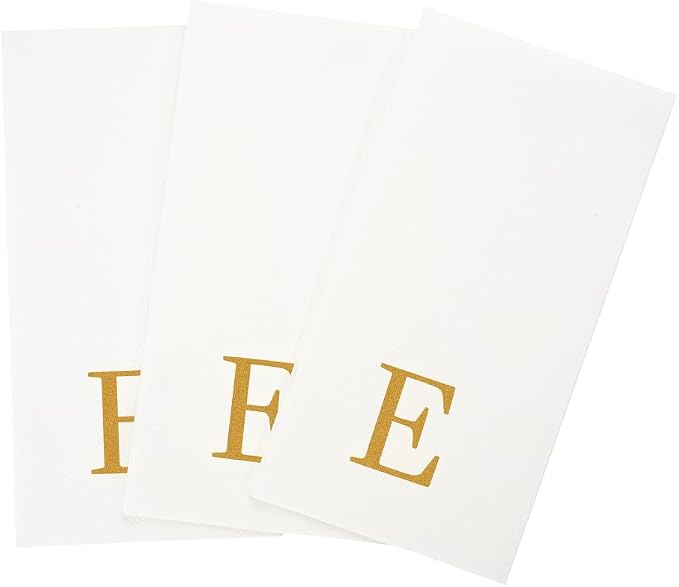 Luxenap 15.8 X 7.9 Inch Linen-Feel Guest Towels, 50 Lettered Hand Towels - Image 11