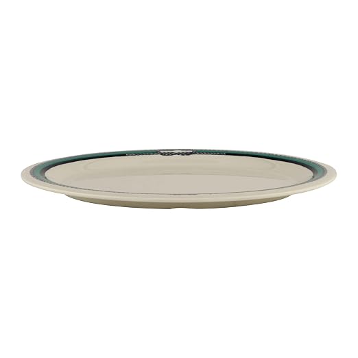 GET 12" x 9" Oval Freeport Melamine Dinner Plate | Dishwasher safe, Shatterproof - Image 2