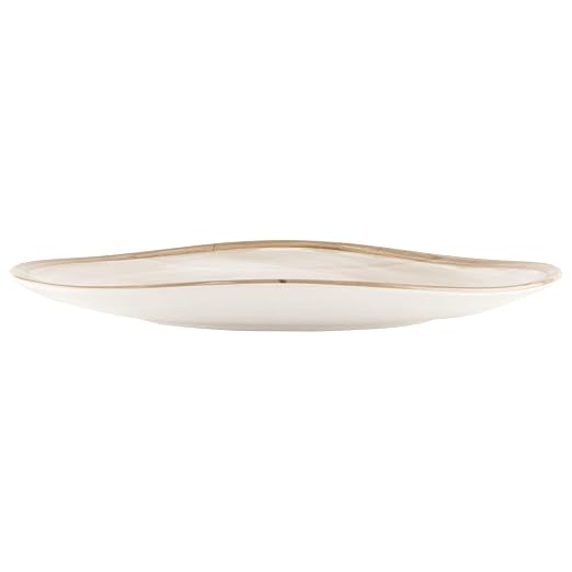 G.E.T. OP-1518-PCM Heavy-Duty Shatterproof Plastic Oval Melamine Serving Platter - Image 4