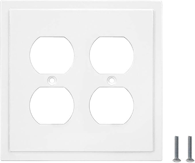 Modern Edge Decorative Wall Plate Switch Plate Outlet Cover, Durable Solid Zinc - Image 6