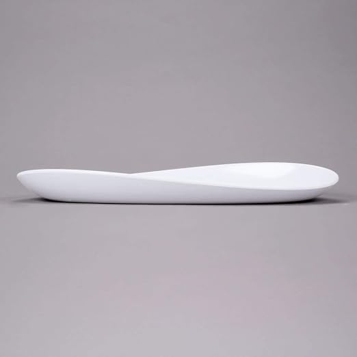 G.E.T. OP-1710-W Heavy-Duty Shatterproof Plastic Oval Melamine Serving Platter - Image 2