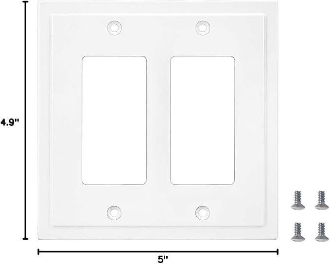 Modern Edge Decorative Wall Plate Switch Plate Outlet Cover, Durable Solid Zinc - Image 6