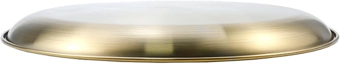Antrader Round Gold Tray, Stainless Steel Tray - Image 3