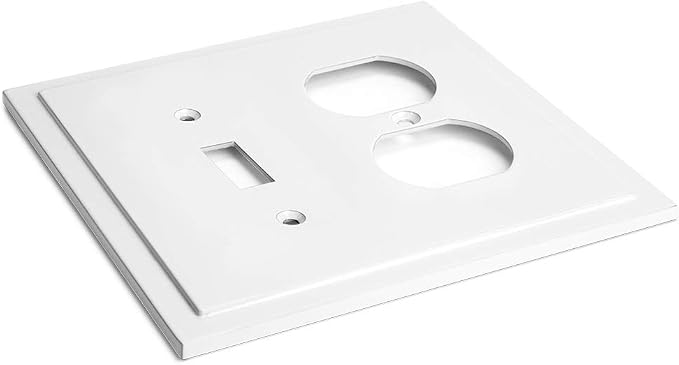 Modern Edge Decorative Wall Plate Switch Plate Outlet Cover, Durable Solid Zinc - Image 5