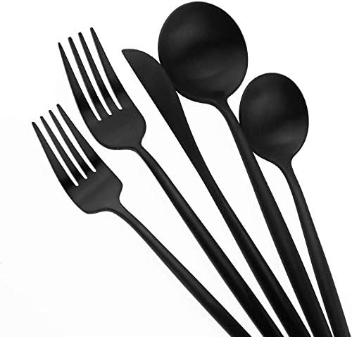 20-Piece 18/10 Stainless Steel Flatware Silverware, Luxury Dinnerware Set - Image 2