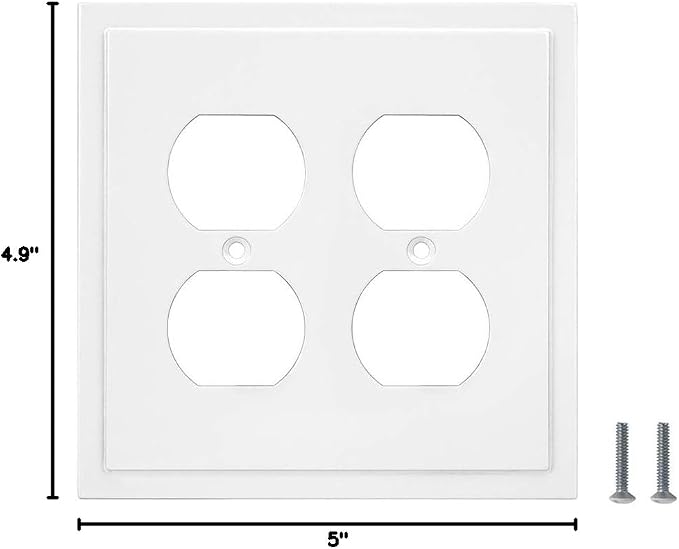 Modern Edge Decorative Wall Plate Switch Plate Outlet Cover, Durable Solid Zinc - Image 7