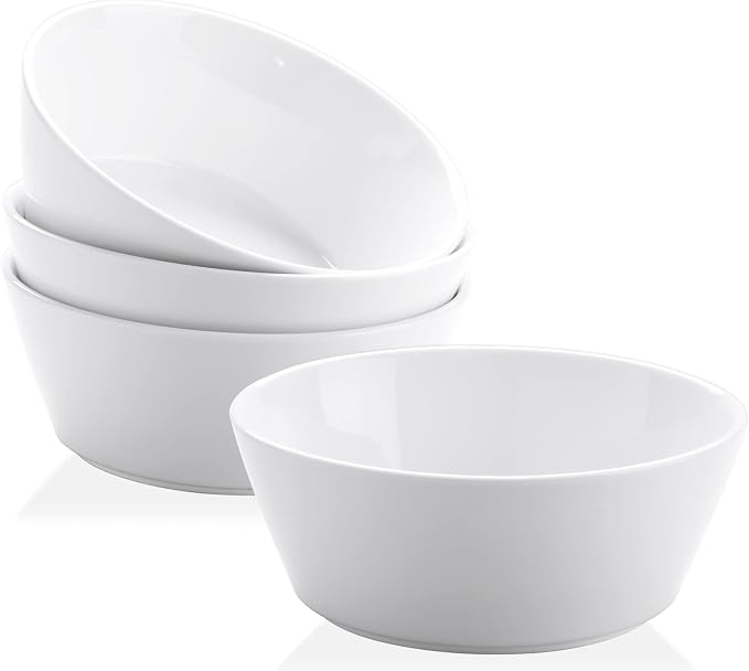 32 OZ Large Soup Bowls Set of 4 – White Porcelain Bowls by Yedio