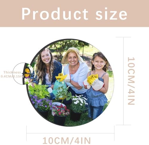 18 PCS Sublimation Coasters Blanks Bulk, 4x4 Inch Round Blank Cup Mat Rubber - Image 2