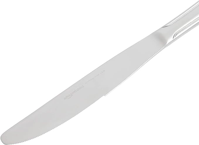 Amazon Basics Silverware Set, Stainless Steel Flatware, Dishwasher Safe - Image 4
