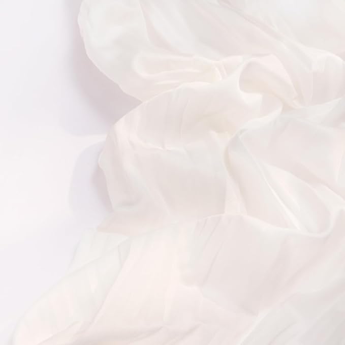 DeZerlor Ivory White Cheesecloth Table Runners 12 Pack Summer Boho Runners | - Image 4