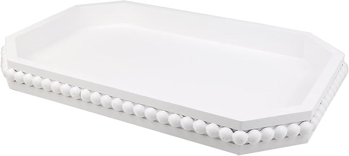 Hrastany White Wood Serving Tray by Hrastany