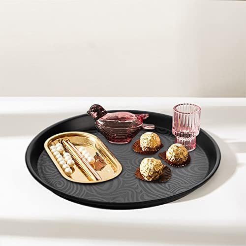 Hacaroa 4 Pack Round Restaurant Serving Trays, 11.5 Inch Plastic Food Service - Image 8