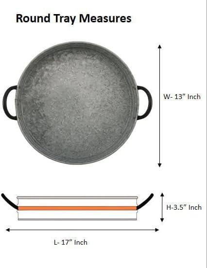 Galvanized Metal Serving Trays - Image 4