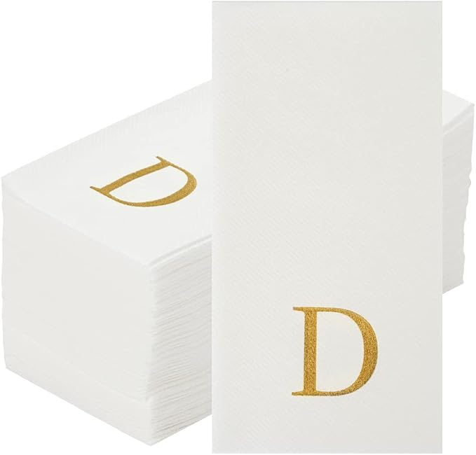 Luxenap 15.8 X 7.9 Inch Linen-Feel Guest Towels, 2000 Lettered Hand Towels - Image 2
