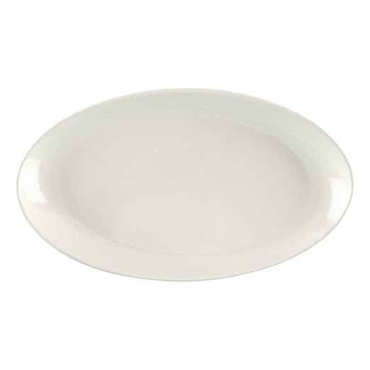 G.E.T. OP-1690-AW Heavy-Duty Shatterproof Plastic Oval Melamine Serving Platter - Image 3