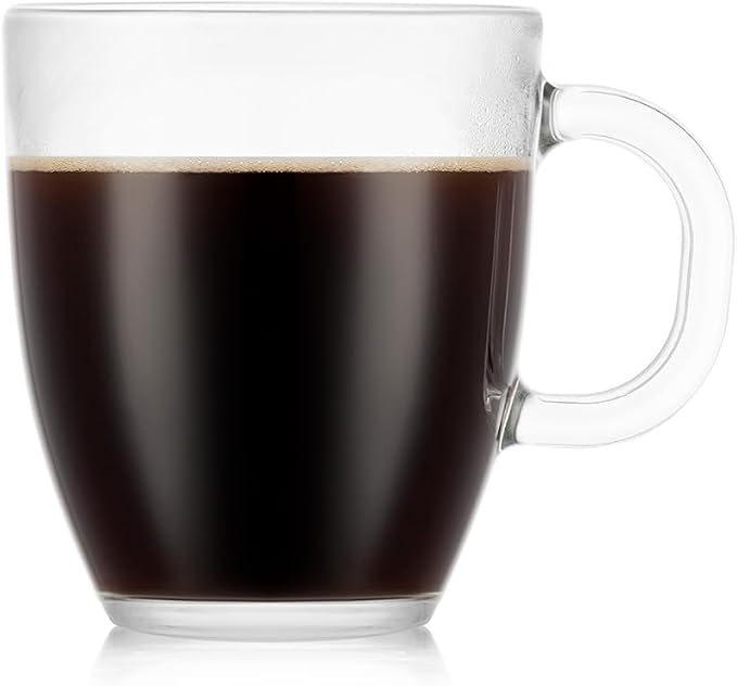 Bodum 12oz Bistro Coffee Mug Single-Wall Tempered Glass, 8 Pack - Image 2