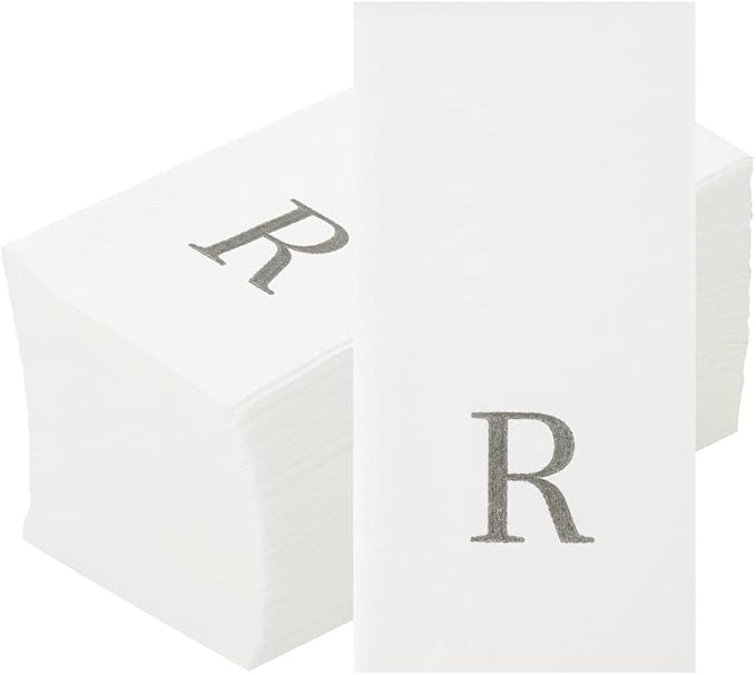 Luxenap 15.8 X 7.9 Inch Linen-Feel Guest Towels, 2000 Lettered Hand Towels - Image 2