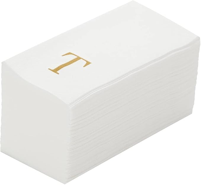 Luxenap 15.8 X 7.9 Inch Linen-Feel Guest Towels, 2000 Lettered Hand Towels by Restaurantware