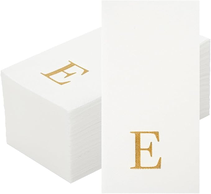 Luxenap 15.8 X 7.9 Inch Linen-Feel Guest Towels, 50 Lettered Hand Towels - Image 2