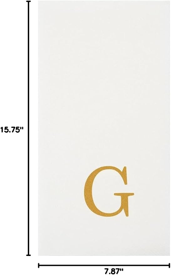Luxenap 15.8 X 7.9 Inch Linen-Feel Guest Towels, 50 Lettered Hand Towels - Image 11