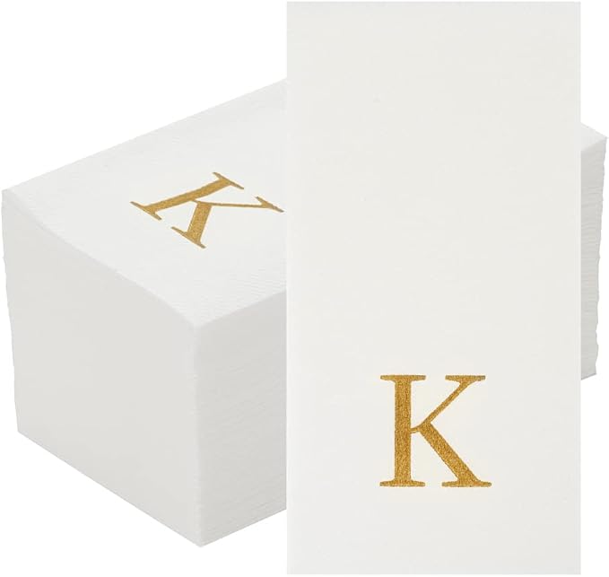 Luxenap 15.8 X 7.9 Inch Linen-Feel Guest Towels, 2000 Lettered Hand Towels - Image 2