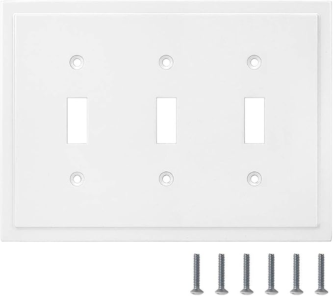 Modern Edge Decorative Wall Plate Switch Plate Outlet Cover, Durable Solid Zinc - Image 6