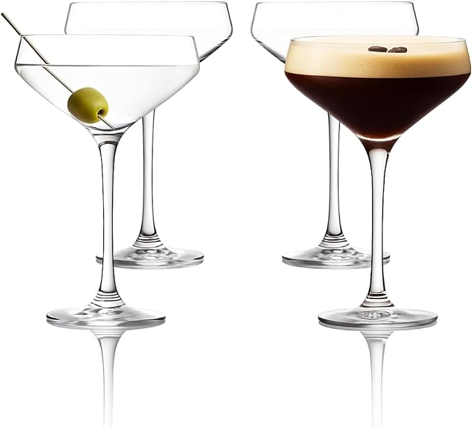 LEMONSODA Nick & Nora Martini Glasses, Cocktail Glasses | Classic 1930s 50s by LEMONSODA