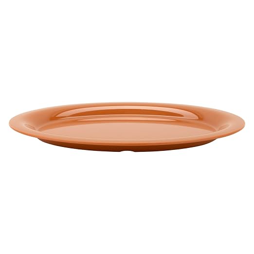 GET OP-135-PK Melamine Oval Serving Platter / Dinner Plate, 13.5" x 10.25" - Image 3