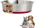 GORILLA GRIP Dog Bowl, Holds 4 Cups, Food Grade 304 Stainless Steel Food and by Unknown
