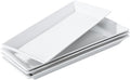 14" Rectangular Platters Set of 4, Large Serving Plates by FEENMAICeramicHome