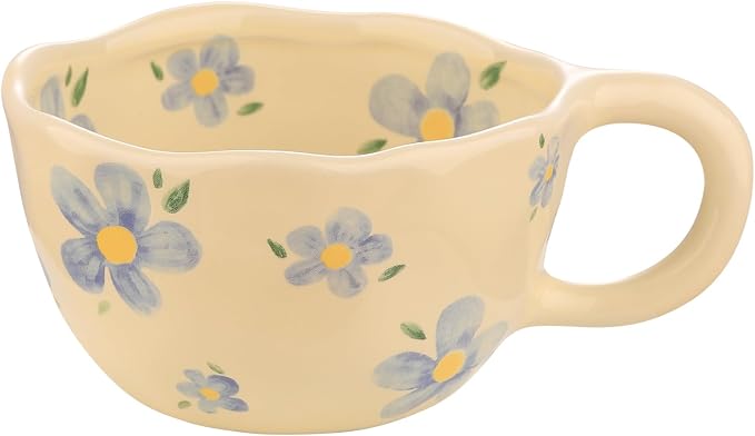 VanEnjoy Ceramic Cup, Cute Coffee Mug, Strawberry Mug, Aesthetic Coffee Mug by VanEnjoy