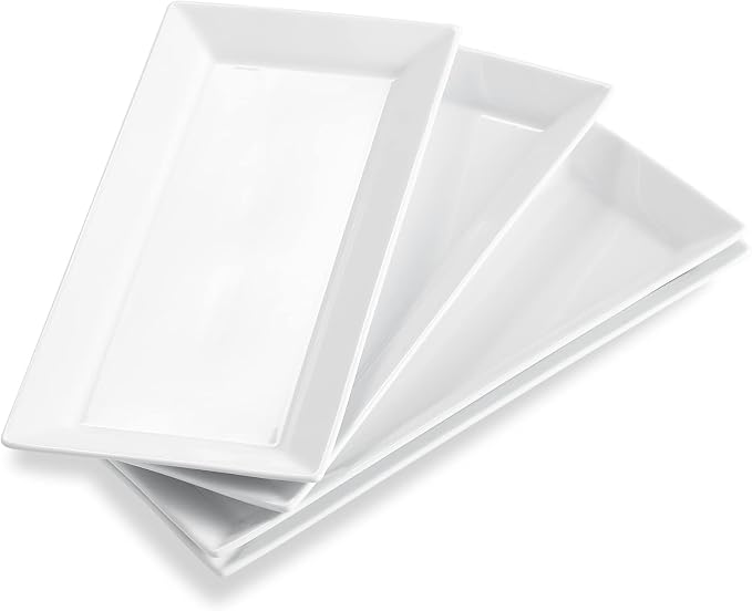 ONEMORE 12 Inch Ceramic Serving Platters, Stackable Plates by ONEMORECeramics