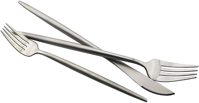 JASHII Luxury Flatware, 6-pieces Elegant Cute 18/10 Stainless Steel Silverware - Image 7