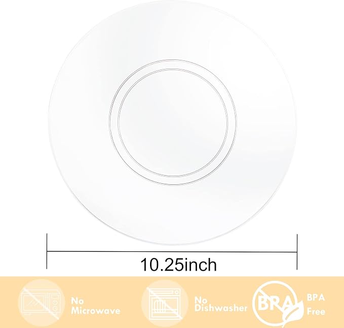 100 Pcs Clear 10.25" Dinner Plates - Image 2