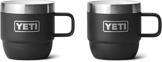 YETI Rambler 6 oz Stackable Mug, Stainless Steel, Vacuum Insulated by YETI