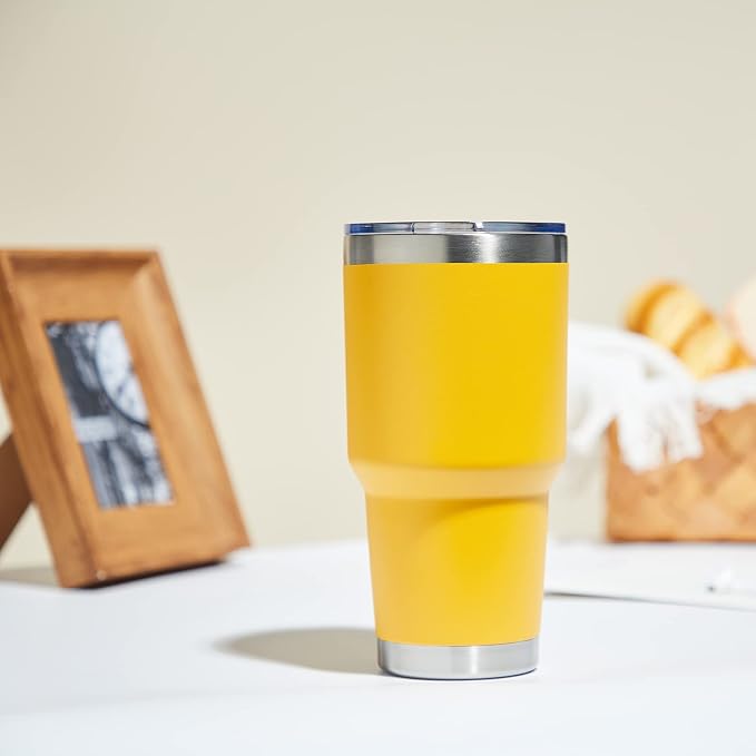 MEWAY 30oz Tumbler Double Wall Vacuum Insulated Travel Mug, Stainless Steel - Image 5