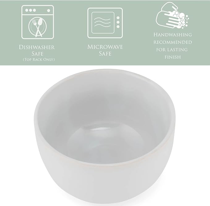 Elanze Designs Bistro Glossy Ceramic 4 inch Cute and Small Dessert Bowls Set of - Image 2