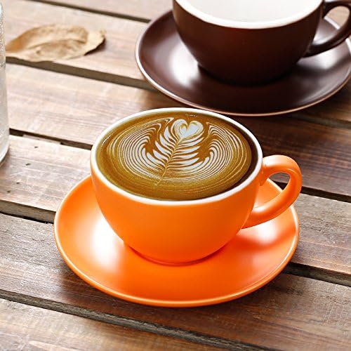 Coffeezone Double Espresso Coffee Cup and Saucer, Small Cappuccino and - Image 5