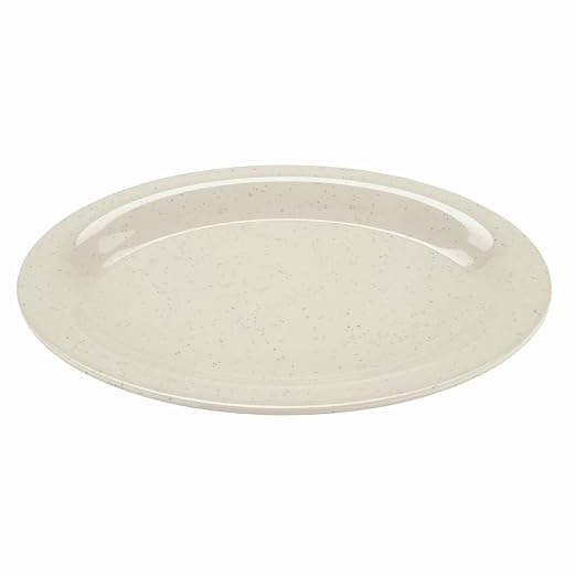 GET 12" x 9" Oval Melamine Dinner Plate | Dishwasher safe, Shatterproof by Unknown