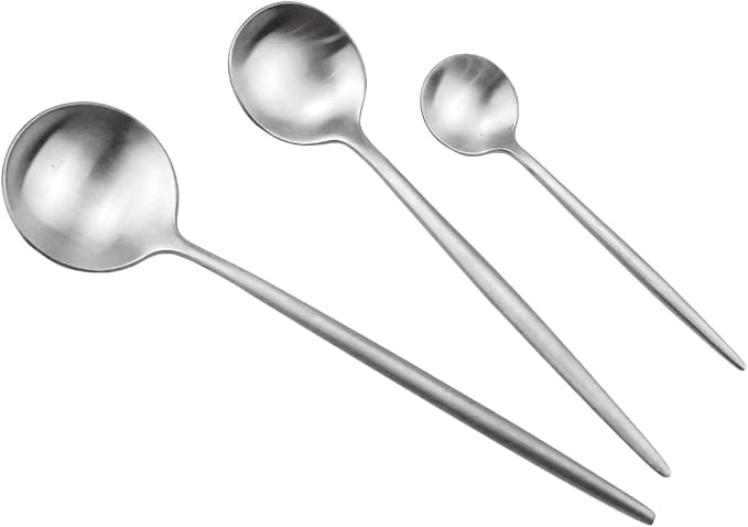 JASHII Luxury Flatware, 24-pieces Elegant Cute 18/10 Stainless Steel Silverware - Image 4