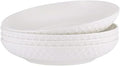 Mikasa Trellis Bone China 9-Inch Pasta Bowls Set of 4, Lightweight, by Mikasa
